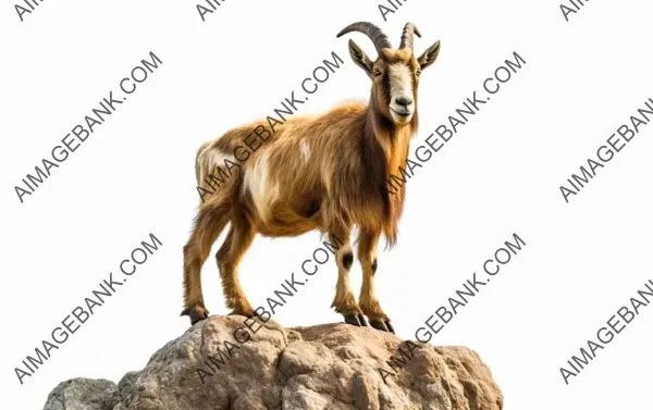 Spanish Goat Close-Up: Nature&#8217;s Rocky Terrain Inhabitant