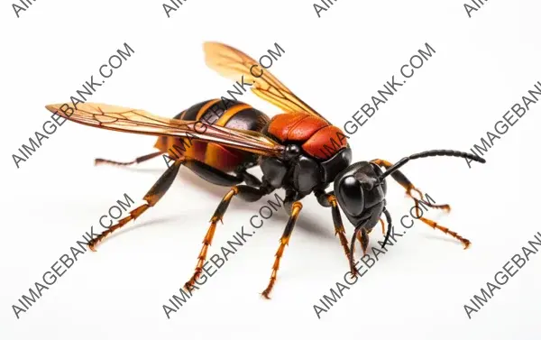 Tarantula Hawk Isolated  : Insect Macro