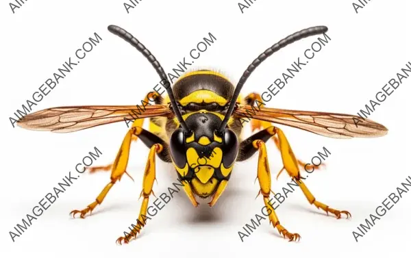 Yellow Jacket Isolated  : Stinging Insect