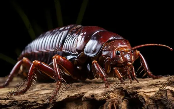 Madagascar Hissing Cockroach Insect: Isolated Curiosity