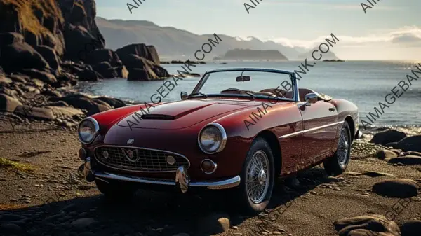 Alfa Romeo Spider Duetto Parked by the Seashore