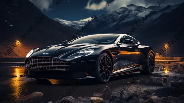 Aston Martin DB9 Radiates Under Starry Night