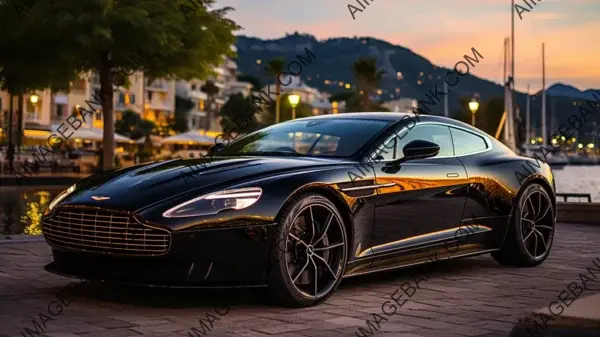 Aston Martin Lagonda Cruising Through French Countryside