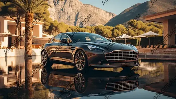 Aston Martin Rapide&#8217;s Serene Water Reflection