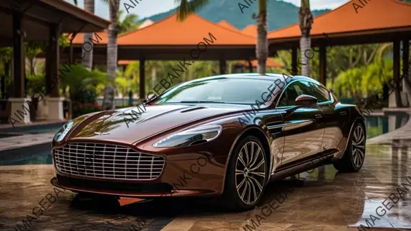 Aston Martin Rapide Gently Reflecting in Calm Waters