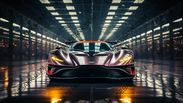 Futuristic Racer: Aston Martin Vulcan Dominating the Track