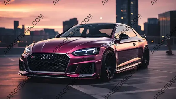 Metallic Purple Shine: Custom Audi S5 Coupe