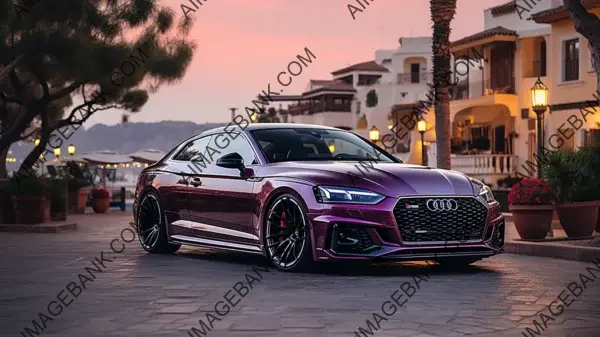 Audi S5 Coupe Sporting Eye-Catching Metallic Purple