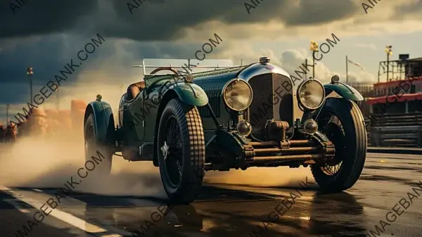 Bentley 4.5 Litre Racing at Historic Racetrack