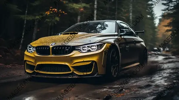 BMW M4 Showing Athletic Prowess on Woodland Trails