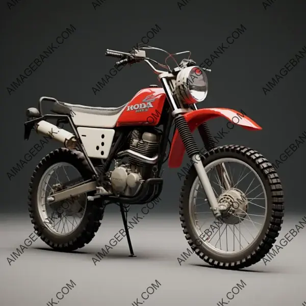 Side View Digital: 1982 Honda XL 250R Motorcycle