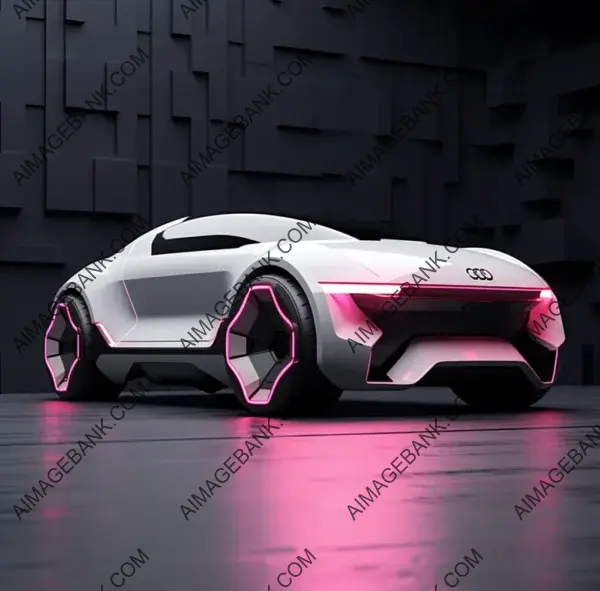 VW Audi e-Tron Concept Car: 3D Model with Style