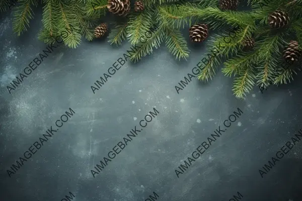 Fir Tree Decor Adorning the Christmas Background