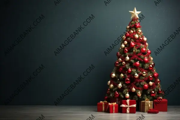 A Christmas Tree Vector with Space for Copy