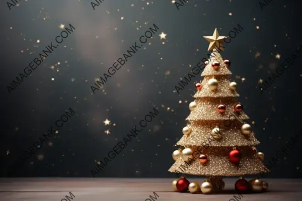 Copy Space Included in a Vector Christmas Tree Design