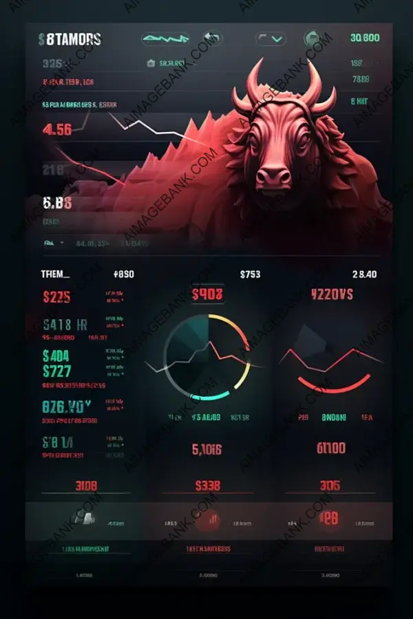 Finance User Interface with Bullish Futuristic Design