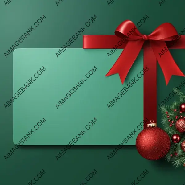 Christmas Banner with Blank Space for Text