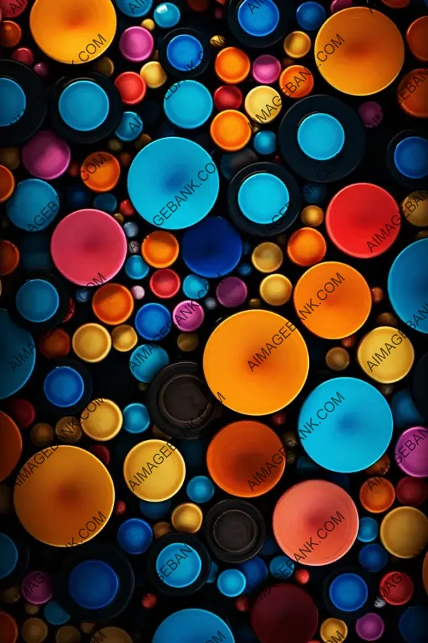 Abstract Circles Pattern Backdrop