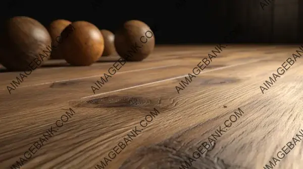 Photorealistic Empty Wooden Background with Octane Render