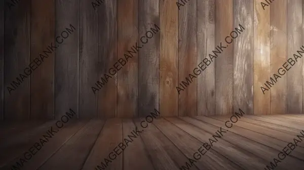 Empty Wooden Background Rendered in Photorealistic Octane