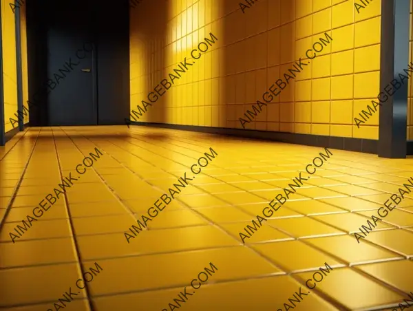 Matte Yellow Floor Tiles for Design Projects