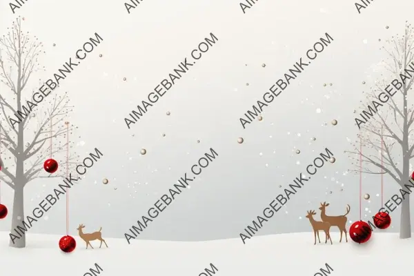 Minimalistic Banner for a Stylish Christmas