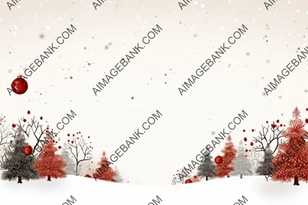 Minimalist Christmas Banner with Festive Touch