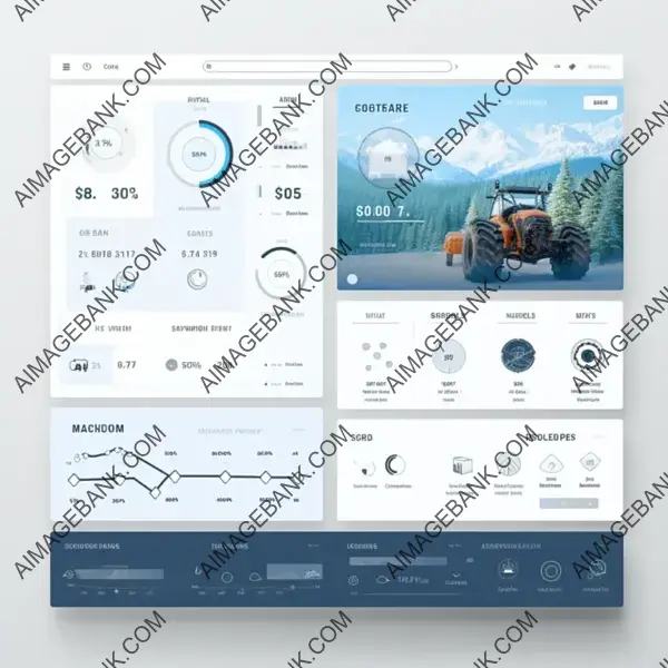 Minimalist UI Design for Autonomous Tractors System Dashboard