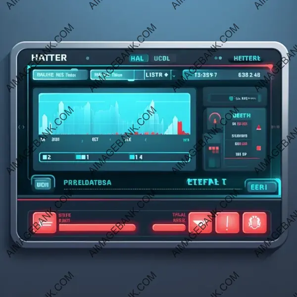 Pixel Art Style UI Status Bar for a Game