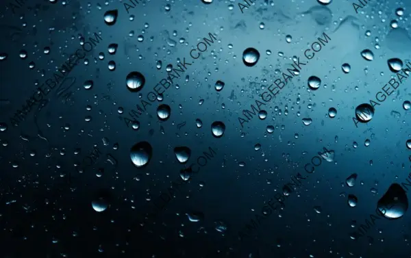 Rainy Fog with Water Droplets Fizzing in Rain