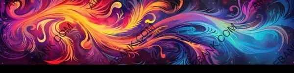 Expressive Banner with a Colorful Digital Art Style