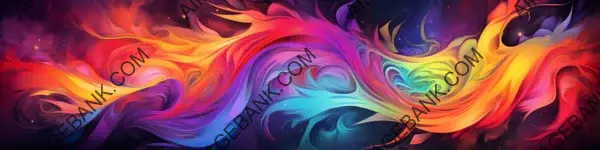 Captivating Banner with an Artistic and Colorful Digital Style