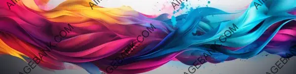 A Burst of Colors: Banner in a Lively Digital Art Style