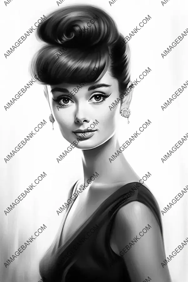 Audrey Hepburn Caricature: Timeless Elegance in Art