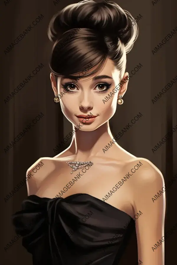 Audrey Hepburn Caricature: A Stylish and Iconic Representation