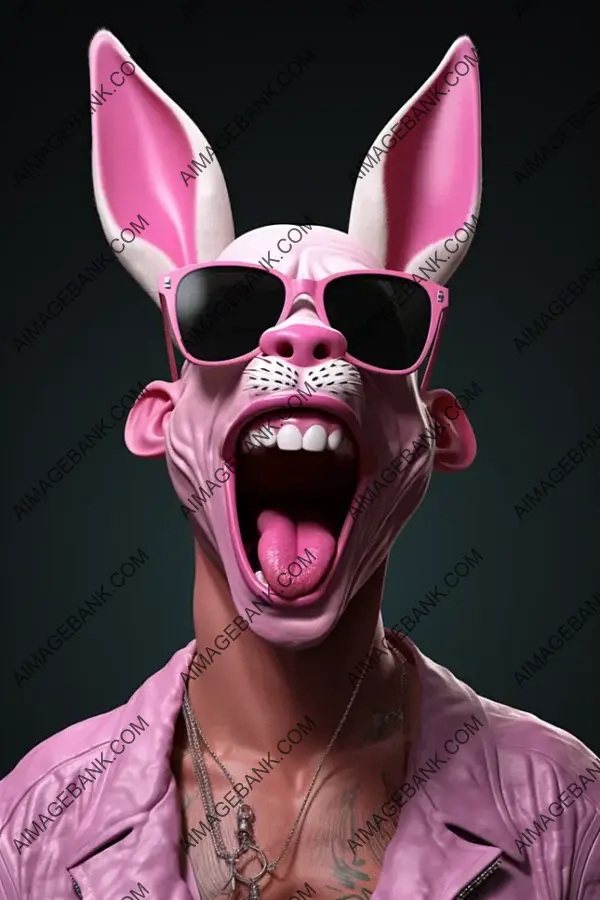 Bad Bunny Caricature: A Playful and Expressive Portrait