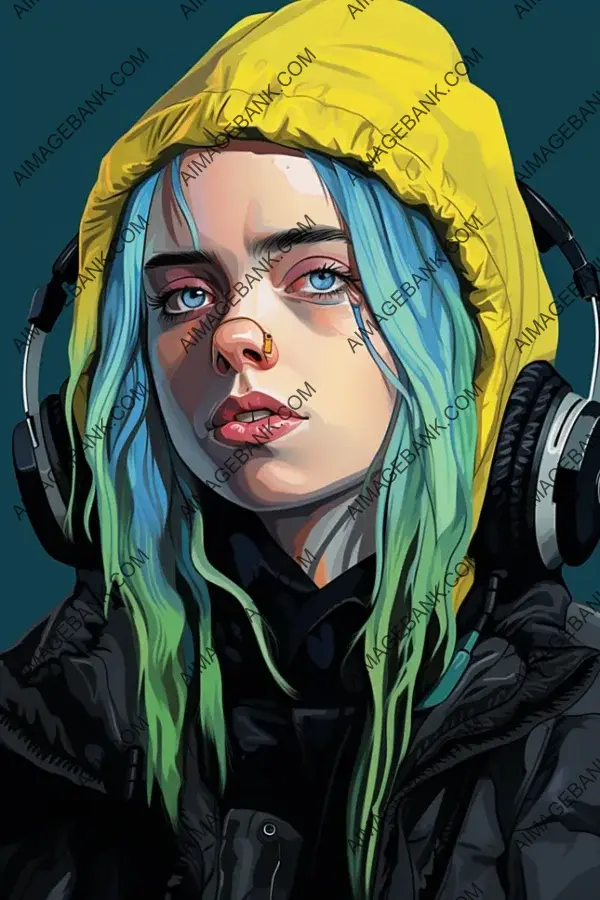 Billie Eilish Caricature: Capturing Her Musical Identity