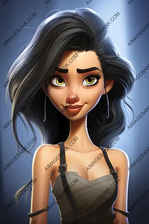 Dua Lipa Caricature Pixar Style: A Whimsical and Playful Artwork