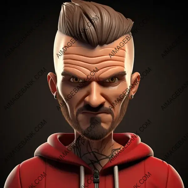 David Beckham&#8217;s Funny 3D Cartoon Adventure