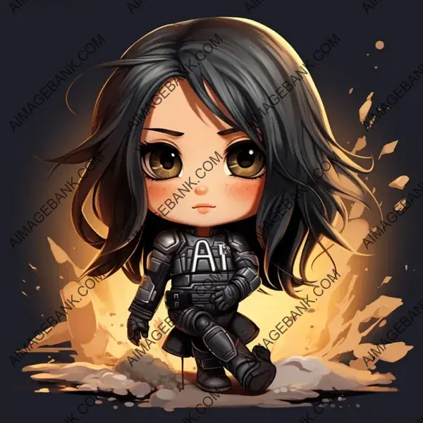 Alita Battle Angel: A Chibi Anime Showcase with Four Variations