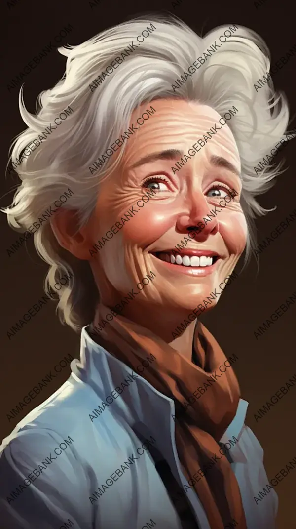 Anne McCaffrey and Emma Thompson: A Caricature Comparison