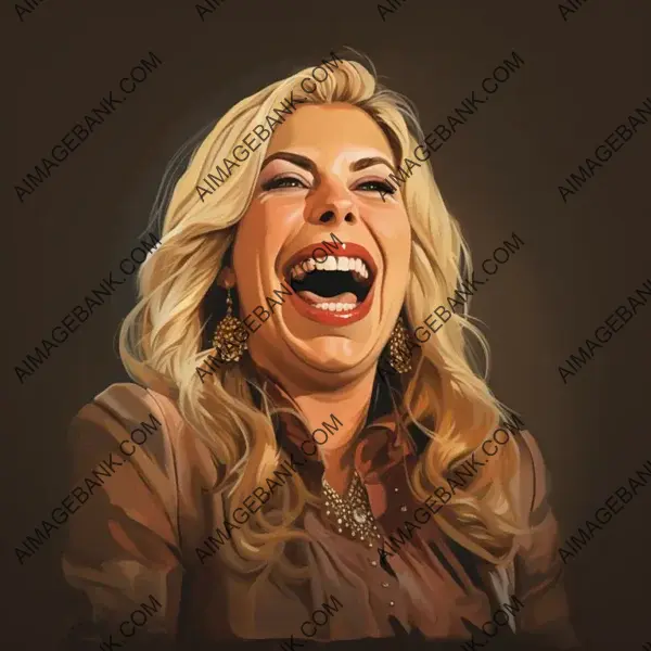 Sara Netanyahu as a Bat: Realistic Cartoon