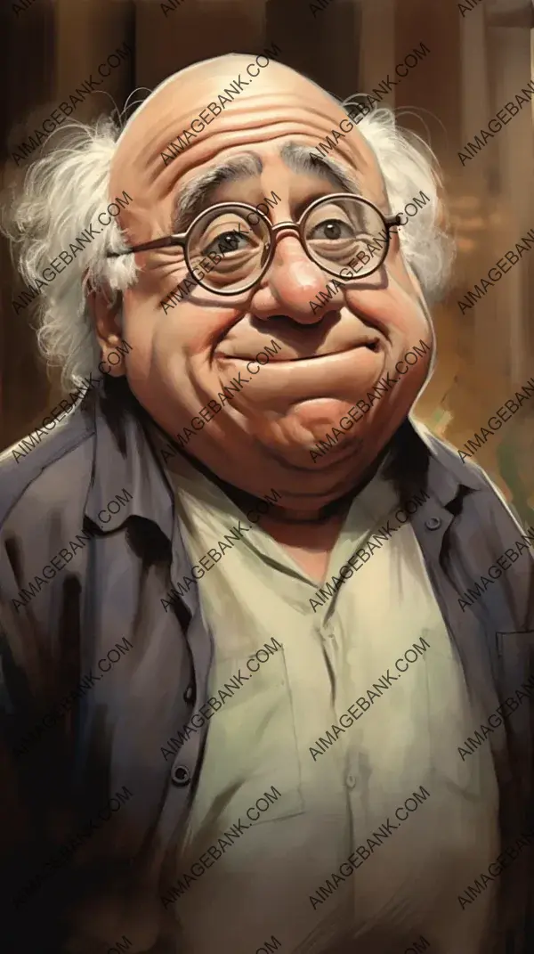 A Humorous Take on Danny DeVito&#8217;s Caricature