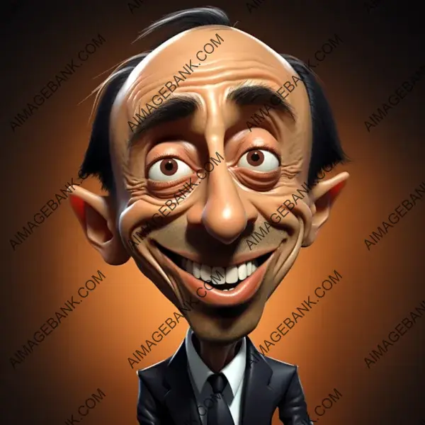 A Humorous Take on Eric Zemmour in Caricature