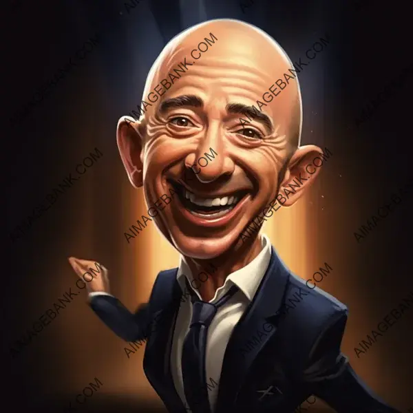 A Very Funny Caricature of Jeff Bezos: A Playful Rendering