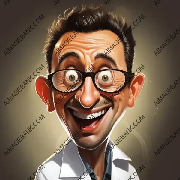 Very Funny Caricature of Ugur Sahin (BioNTech): A Playful Rendering