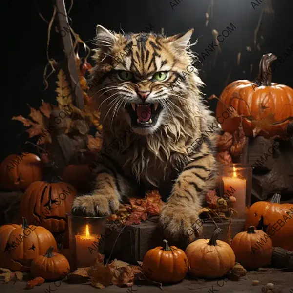 Creative and Spooky Halloween Beast: An Artistic Expression of Fear