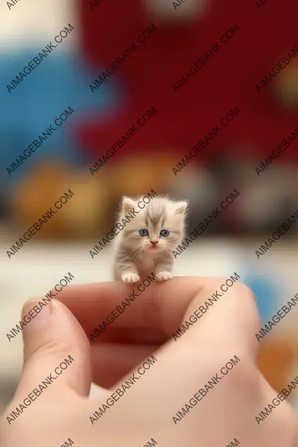 Tilt-Shifted View of Ragdoll Kittens: A Miniature Feline World