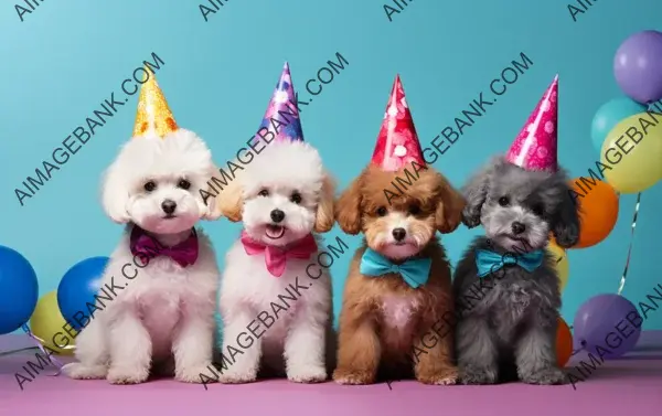 Creative Animal Art: Cute Maltipoo Dog Puppy Group