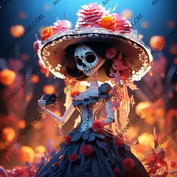 A Modern Twist on La Calavera Catrina